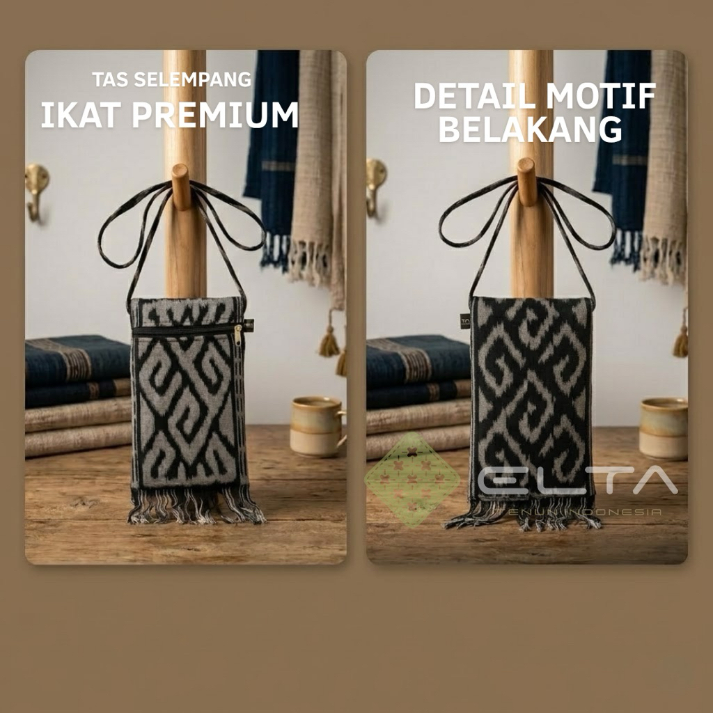 Tas selempang tenun etnik dayak