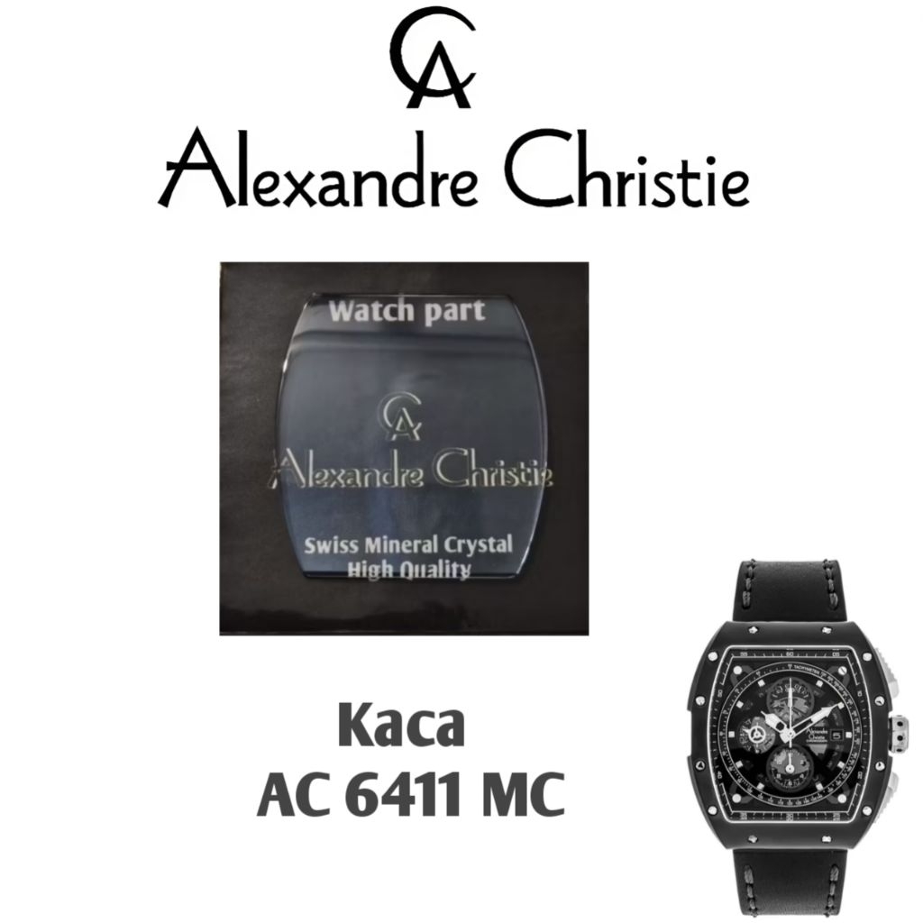 Kaca Jam Tangan Alexandre Christie Type AC 6411 MC Original