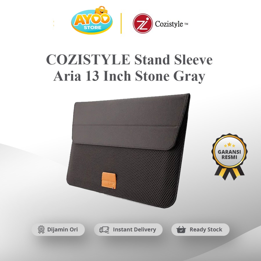 COZISTYLE Laptop Stand Sleeve Aria 13 Inch Stone Gray