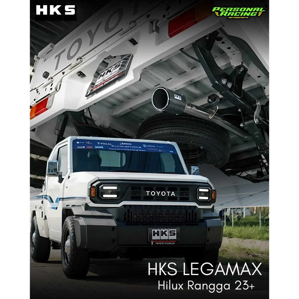 Knalpot Muffler Exhaust HKS Legamax Carbon Hilux Rangga Champ 24+ 2GD engine Original 31021-ZT013