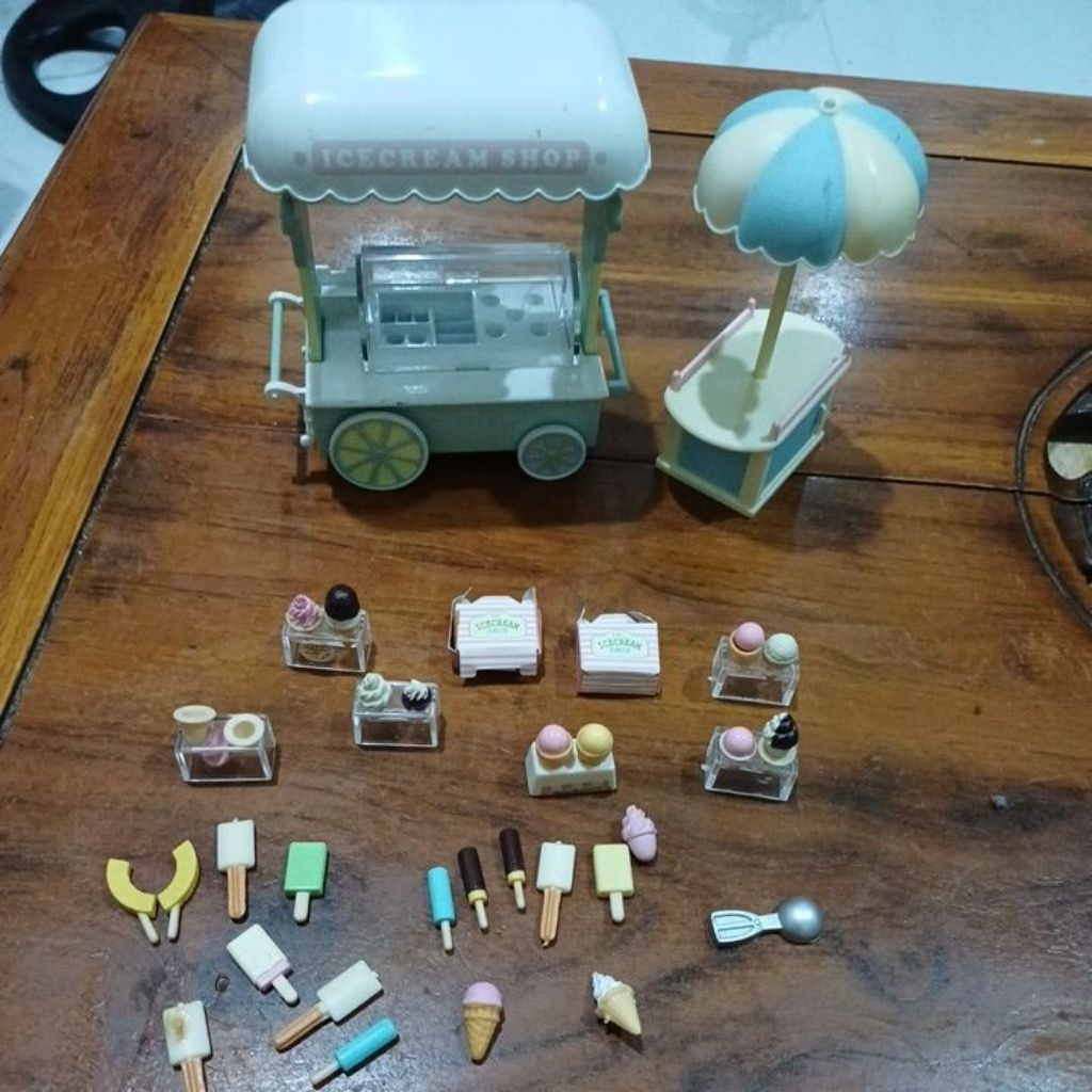 sylvanian families vintage ice cream shop
