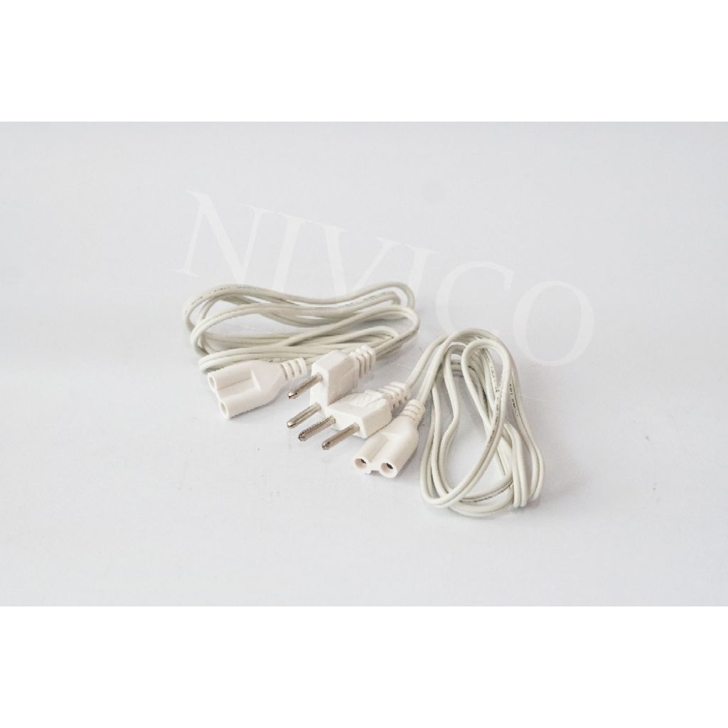 Kabel TEKO listrik plastik/ kabel pemanas mug elektrik 2 lubang 1.2m