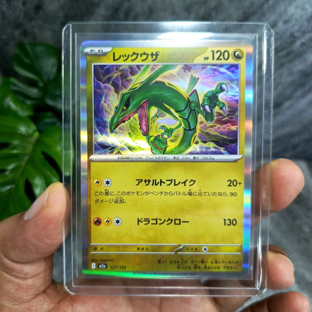 kartu pokemon original japan rayquaza holo rare | dapat toploader | sedia kartu lain seperti pokemon