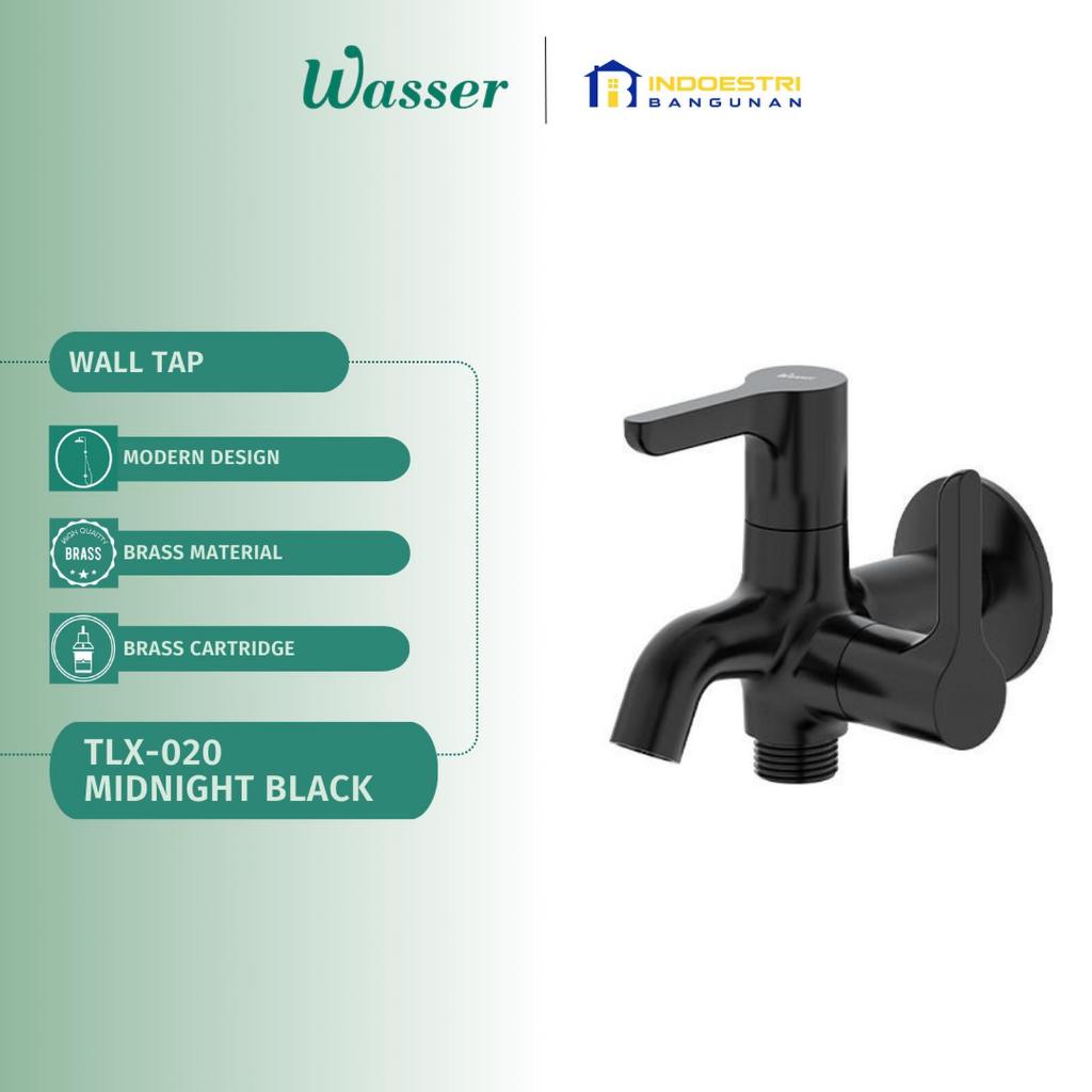Kran Cabang Wasser TLX 020 Midnight Black / Wasser Keran Shower Dinding