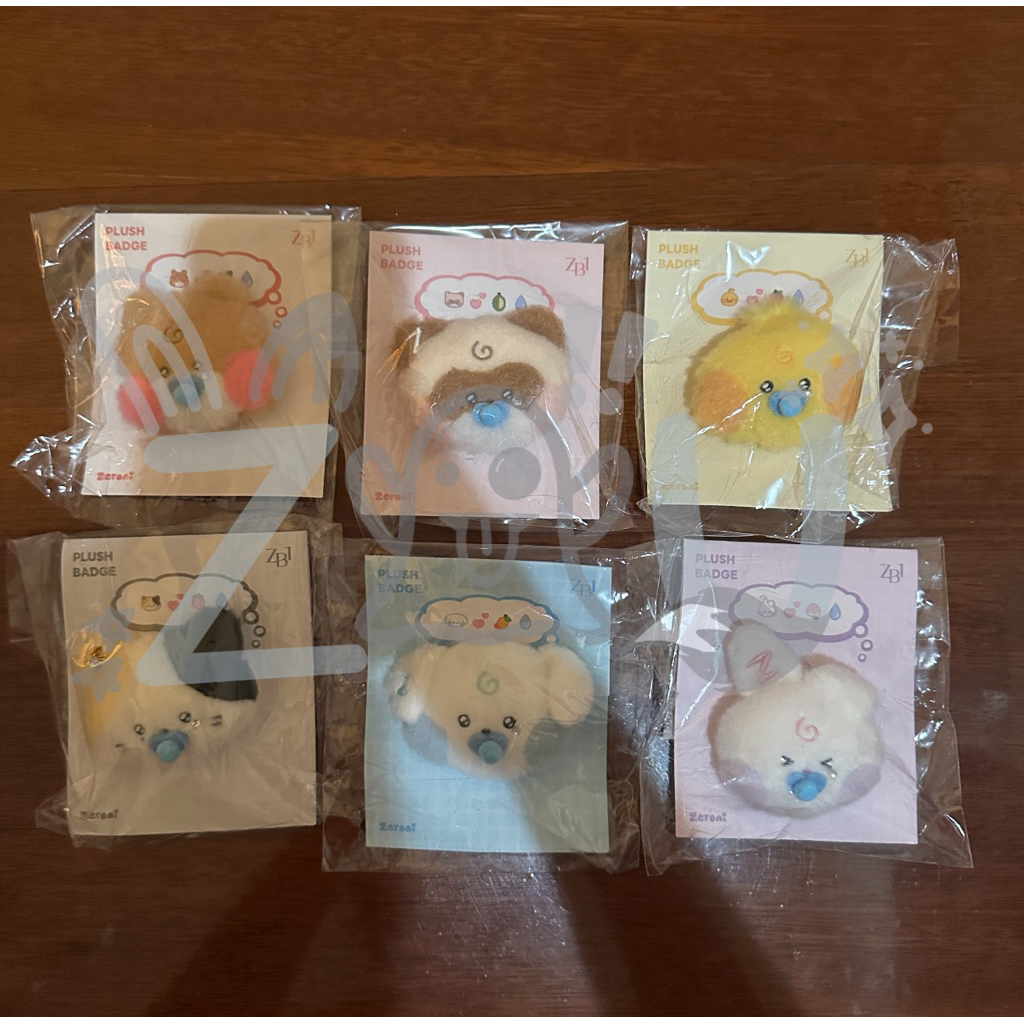[READY STOCK] ZEROBASEONE ZERONI FLUFFY WONDERLAND FACE PLUSH BADGE BININI WOONGNINI HANINI TAENINI 