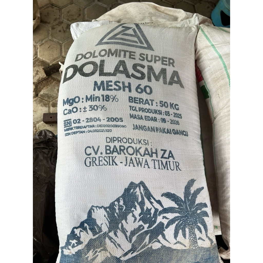 KAPUR PERTANIAN DOLOMITE MESH 60 ORIGINAL 1Kg REPACK