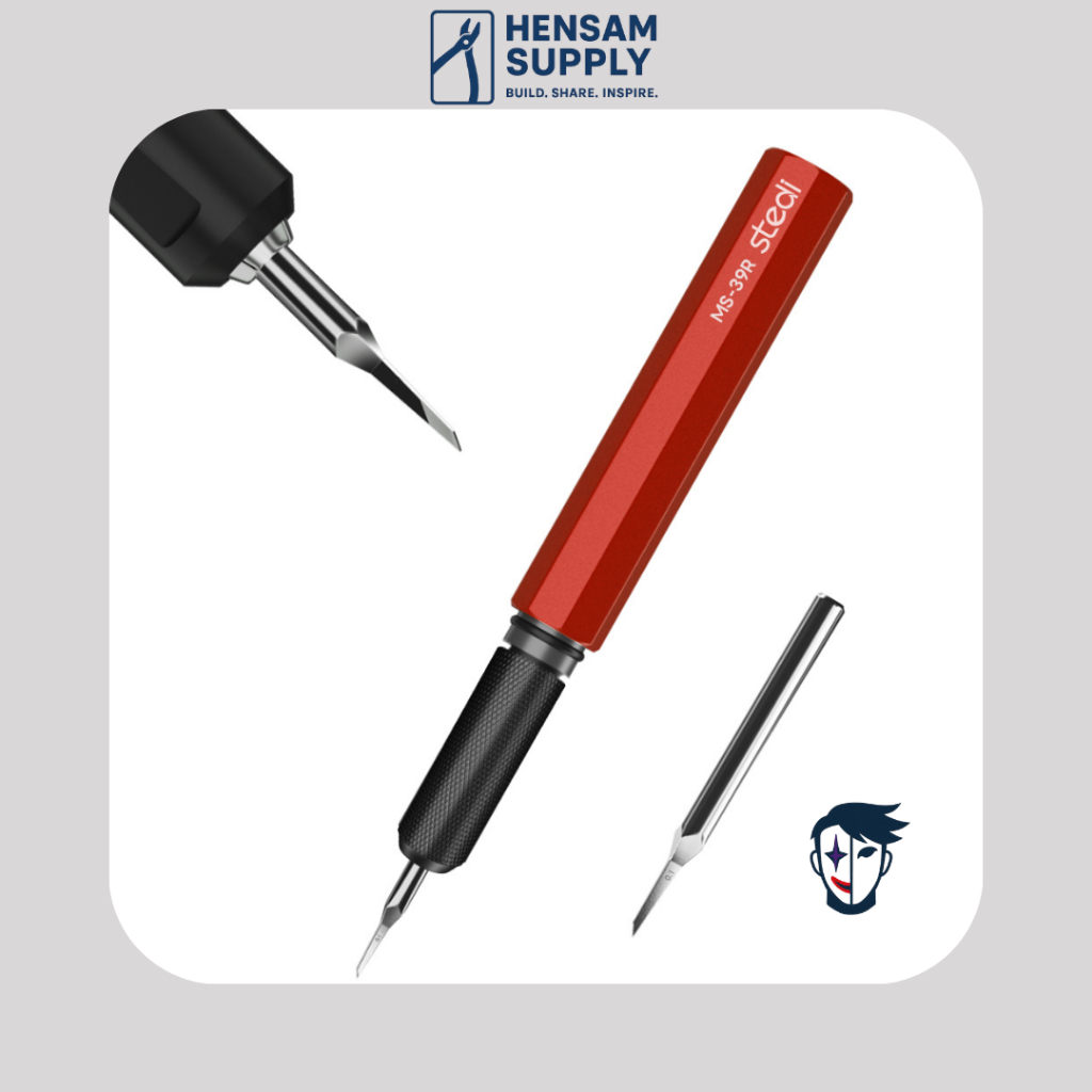 STEDI MS-39 Precision Model Scriber Handle - Tungsten Steel Broach Scriber Chisel, Handle Only