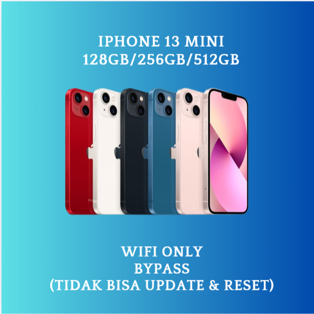 HP IPHONE 13 MINI WIFI ONLY 128GB/256GB/512GB Bekas Second Original Mulus Fullset Game/Live/Merekam 
