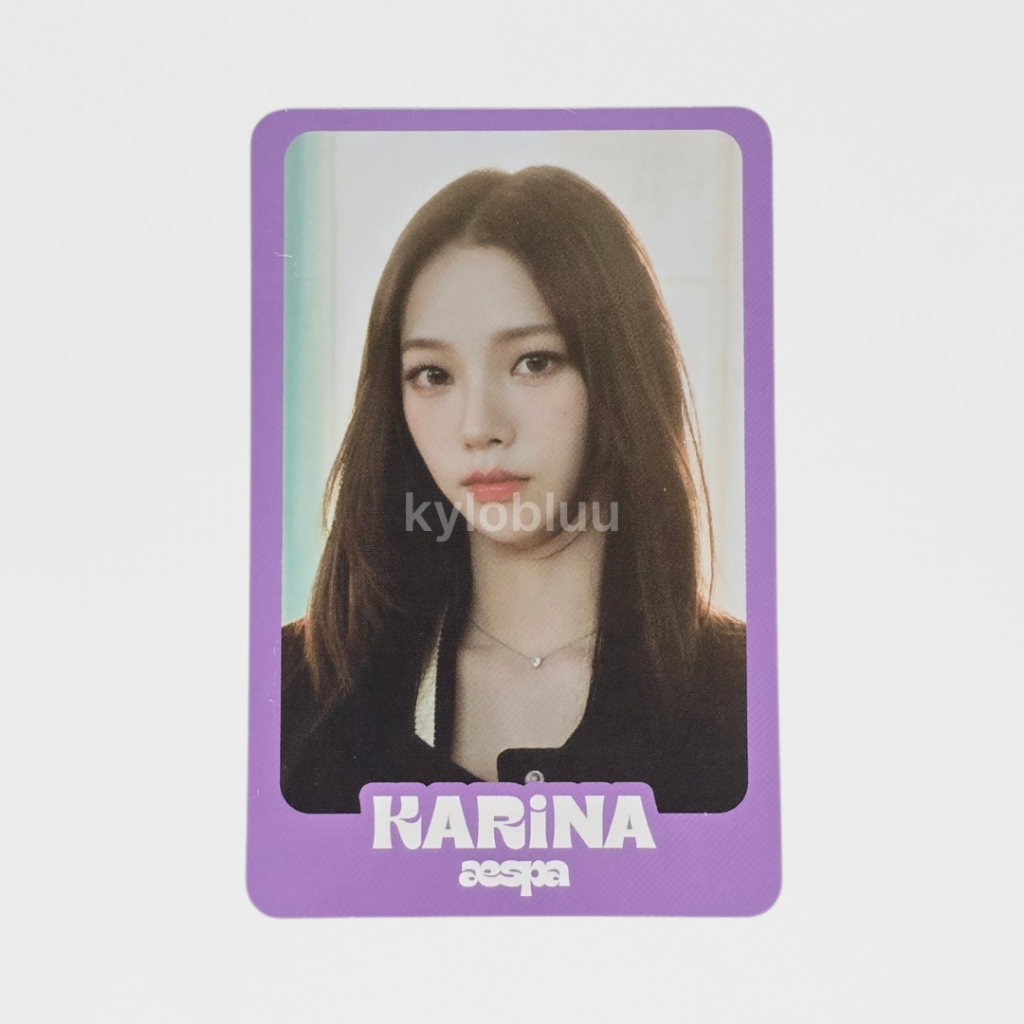 [READY] PHOTOCARD PC OFFICIAL AESPA KARINA TC TRADING CARD CONCEPT KONSEP COME TO MY ILLUSION CTMI V