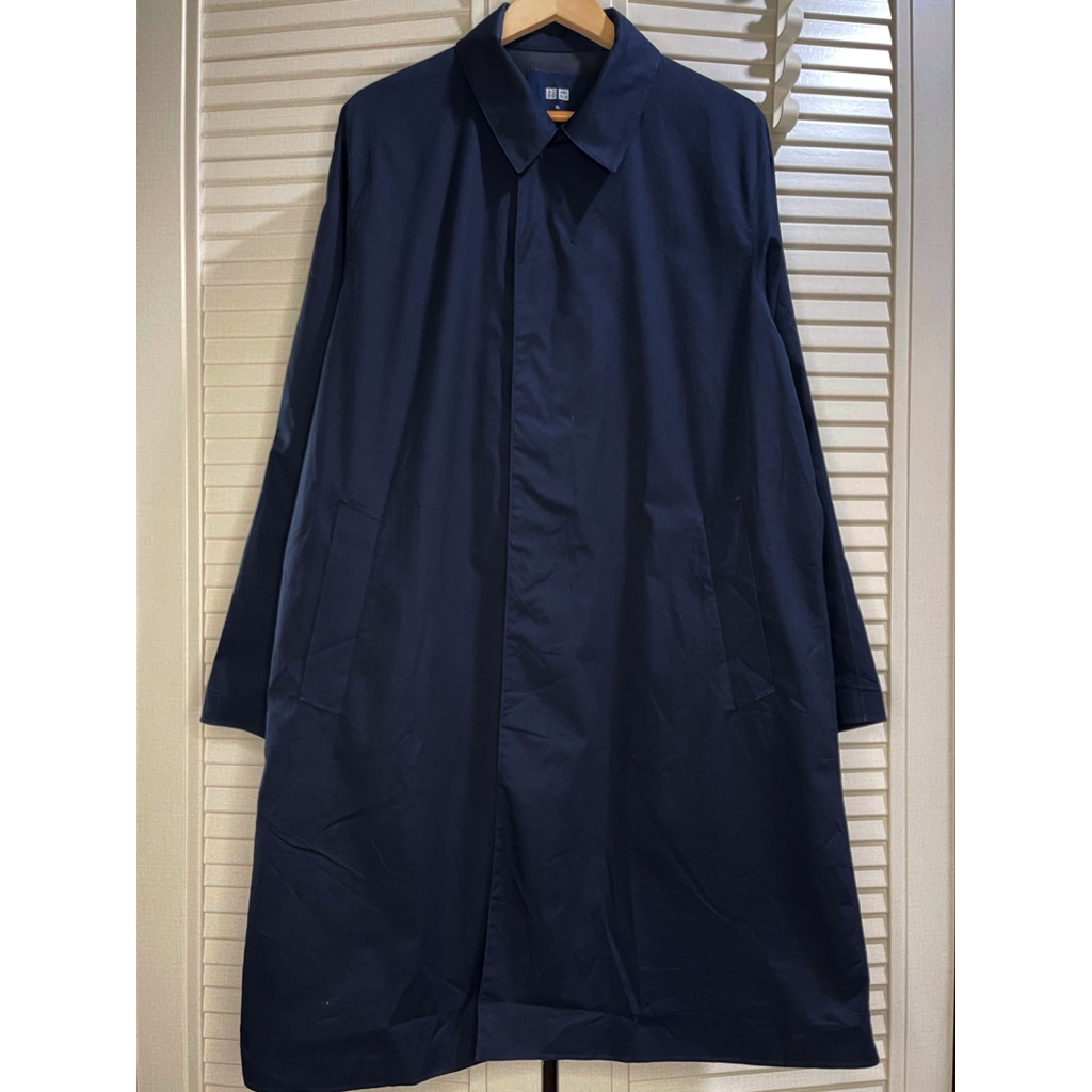 Uniqlo - Blocktech Soutien Collar Coat - Navy - Size XL