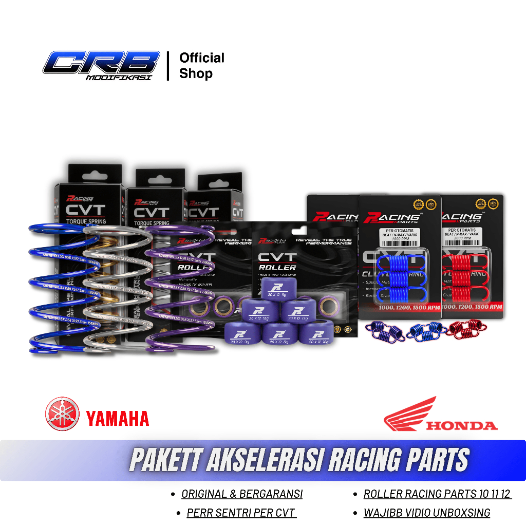 PAKET HEMAT UPGRADE MIO SPORTY ROLLER MIO PER CVT MIO UPGRADE CVT SOUL GT 115 XRIDE 115