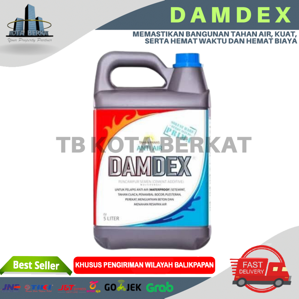 DAMDEX / DAMDEK / PENGERAS BETON ANTI BOCOR 5L