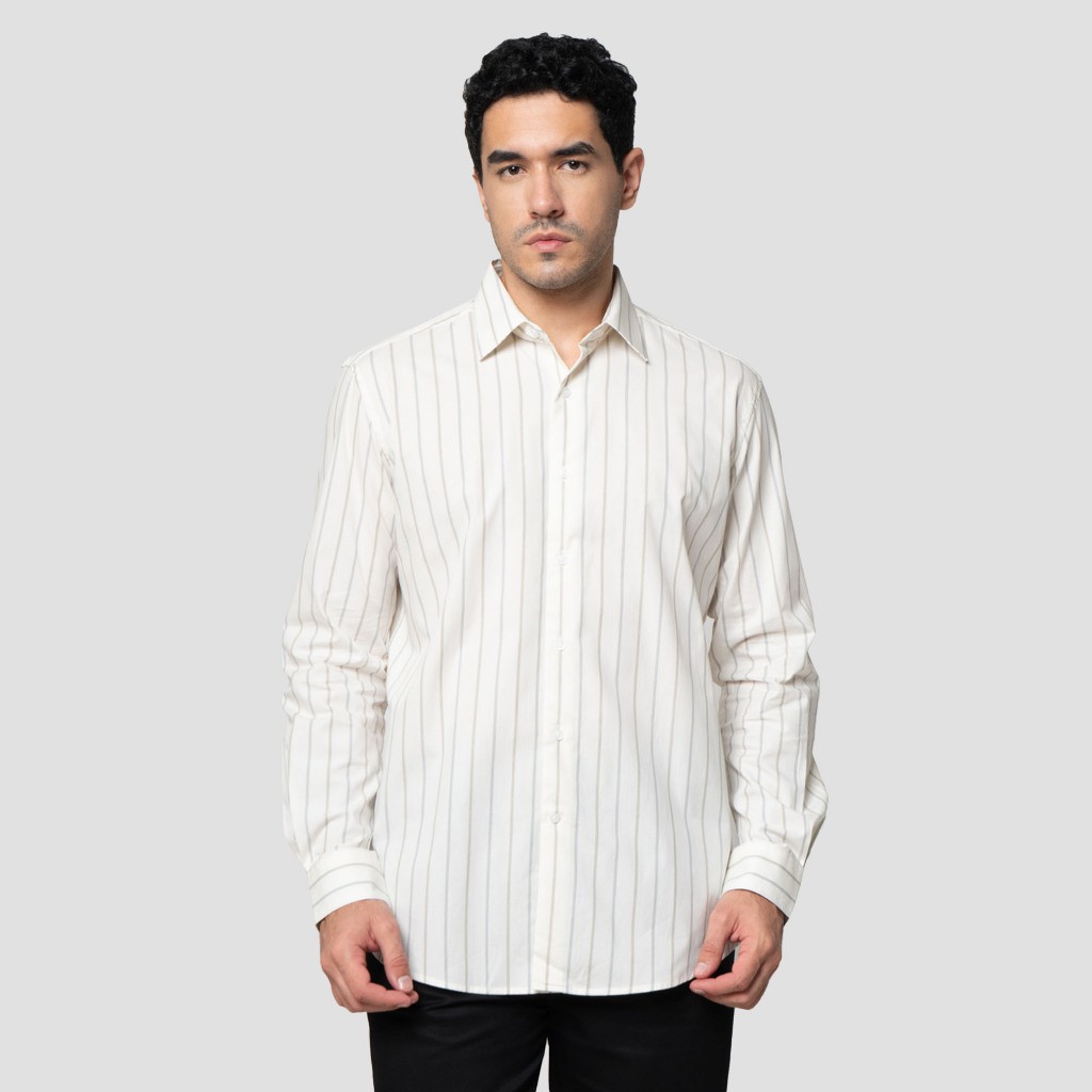 Cole Smart Fit Stripe Multi Color Kemeja Pria 123543523