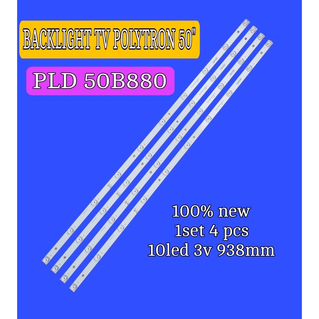 LAMPU LED BACKLIGHT BL TV POLYTRON PLD 50B880 50B880 10LED