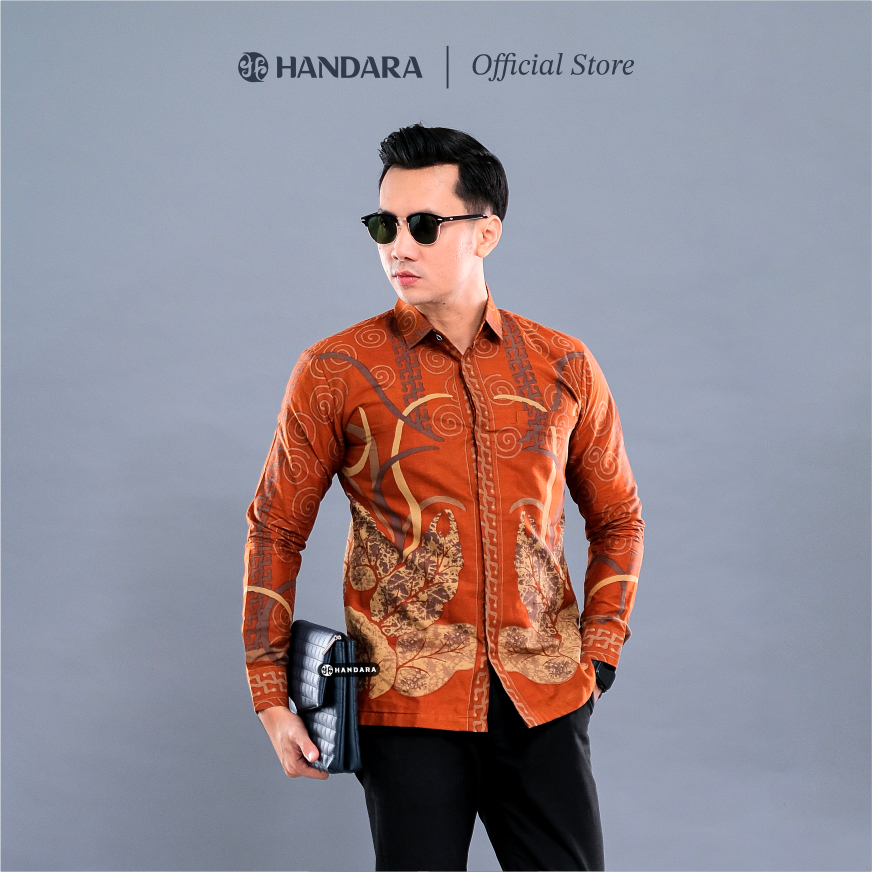 Batik Handara Ranacotta Kemeja Slim Fit Premium Erro