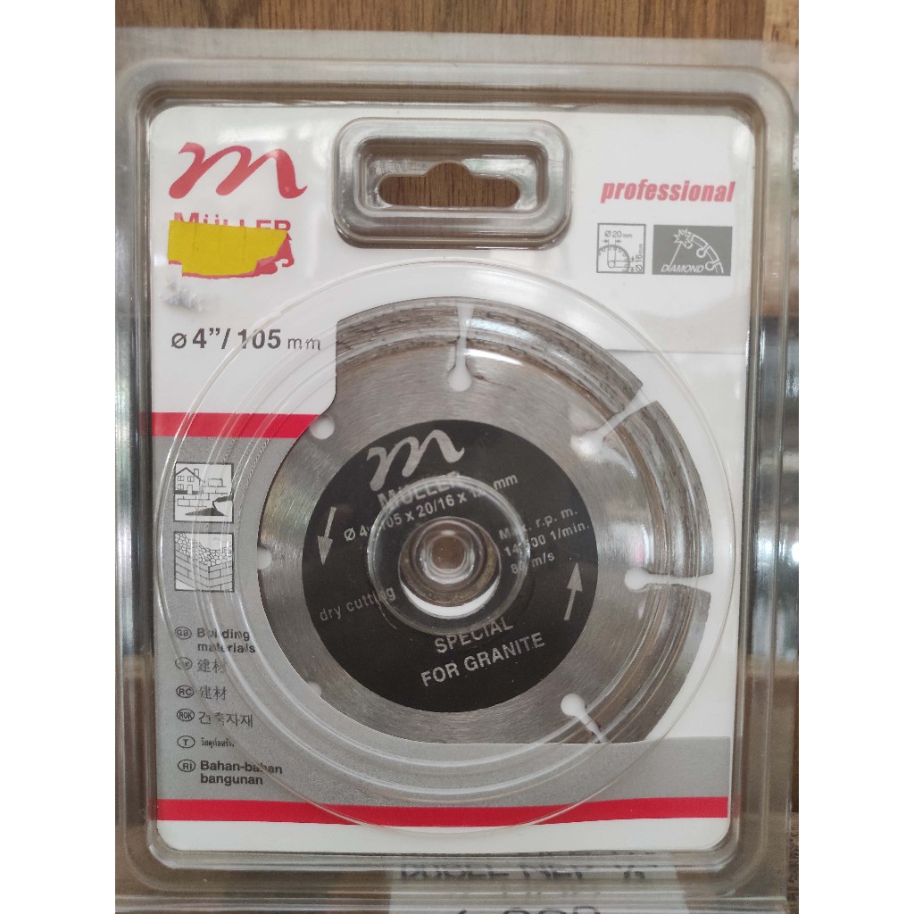 MATA PISAU POTONG GRANIT MULLER / DIAMOND WHEEL MULLER 4"
