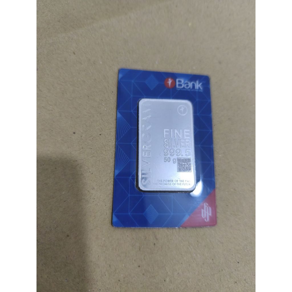 Fine silver perak batangan 999 fine silver 50 gram SILVERGRAM