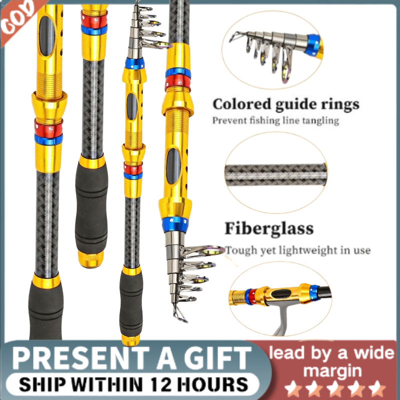 Sea Fishing Rod/Joran Pancing Carbon Fiber/Tongkat Stik Pancing/Laut Sungai Danau
