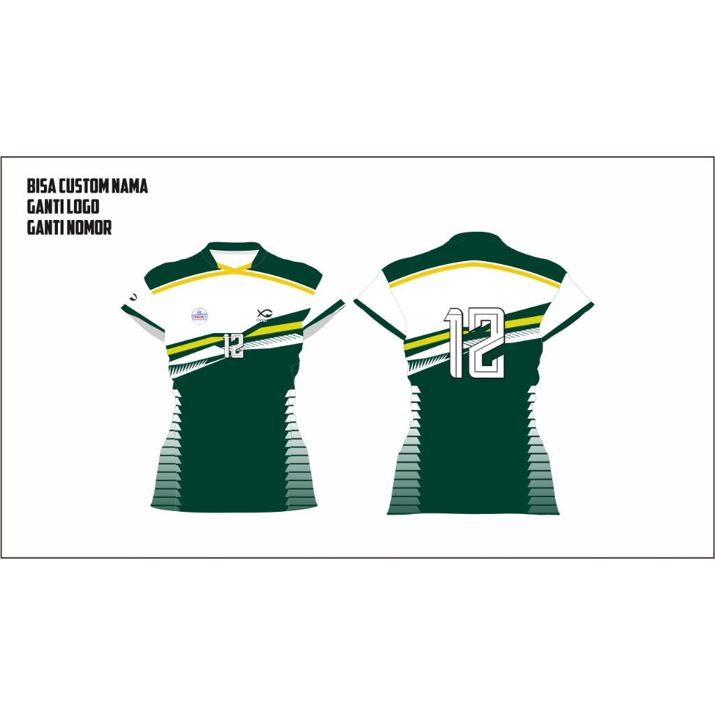 JERSEY VOLY WANITA INDIS FULL PRINTING