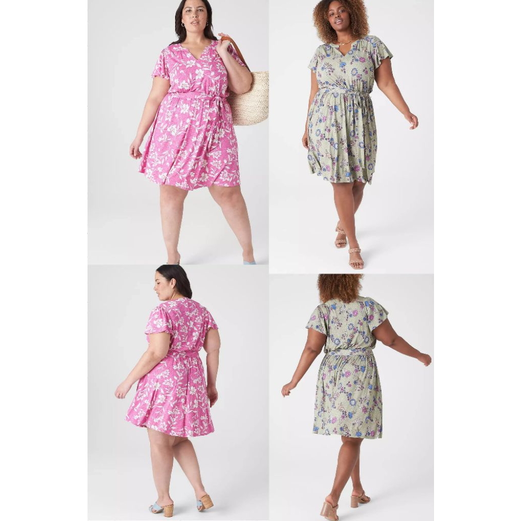 Dress bunga BIG SIZE JUMBO murah branded