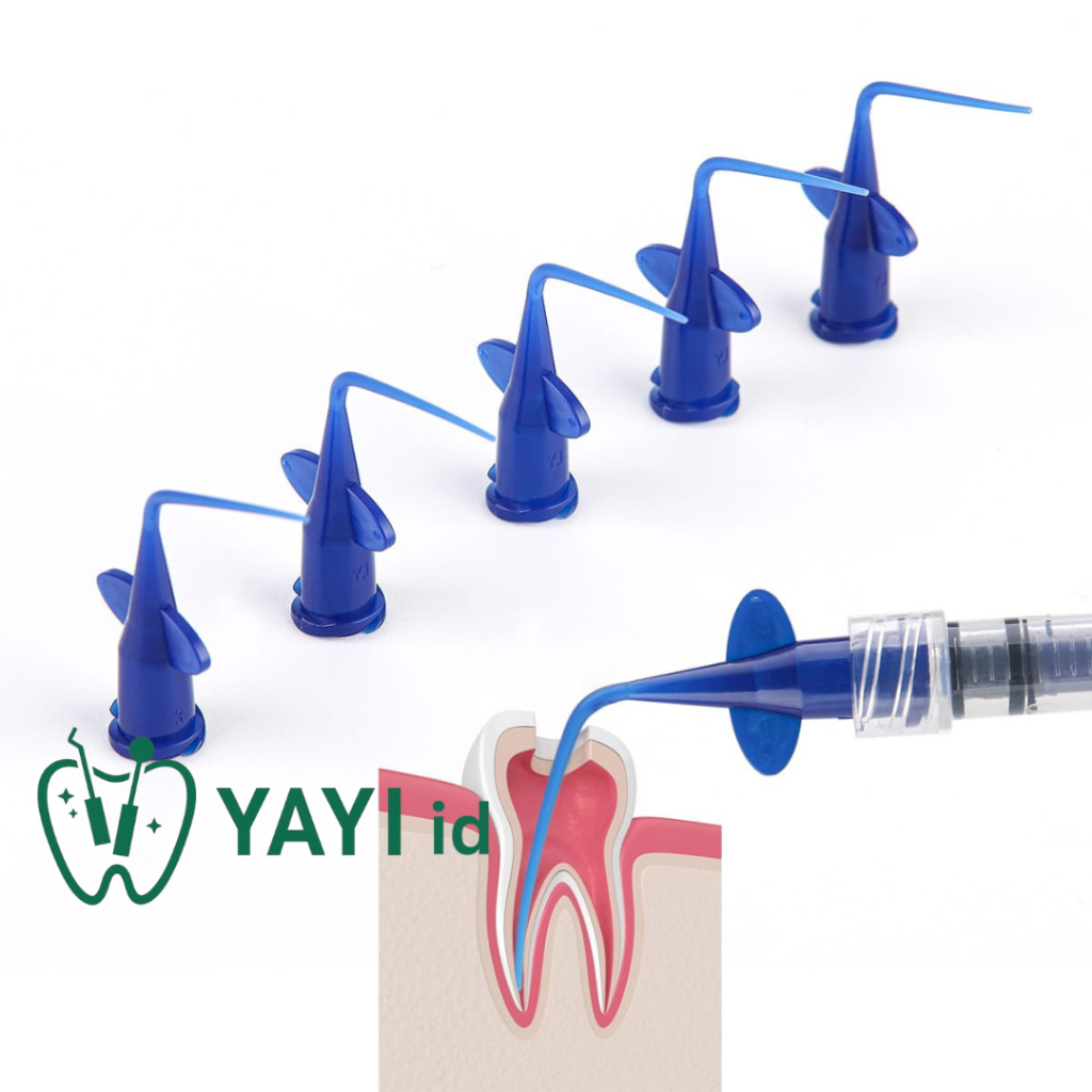 Tips Irigasi Endodontic Dental Syringe Tip Irrigation Disposable