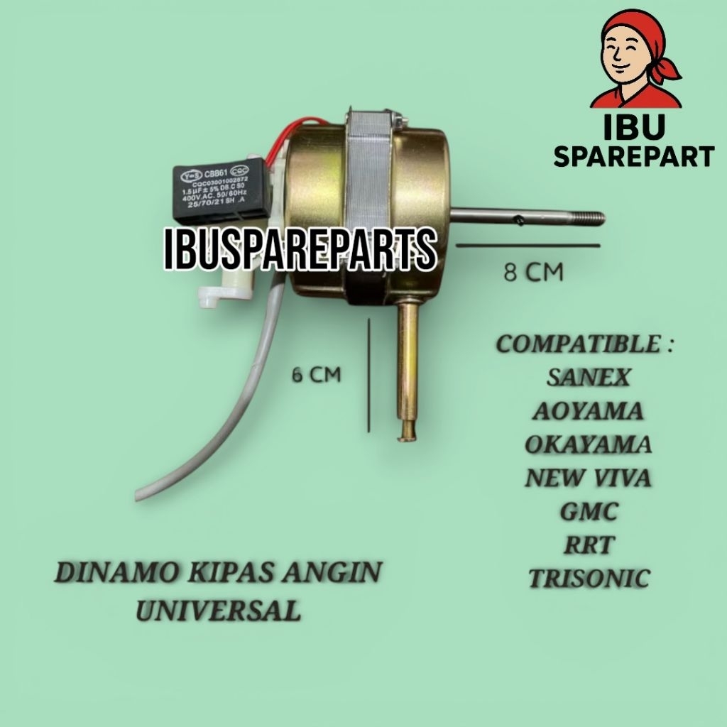 DINAMO KIPAS ANGIN COSMOS 16 SN TWIN NO / MOTOR KIPAS ANGIN COSMOS 16 SDB XDC S033 / MOTOR FAN KIPAS