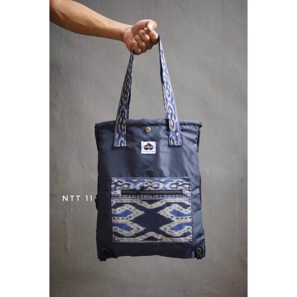 SECOND AEC TBK ToteBack Tenun Etnik Unisex by Awanethniccraft