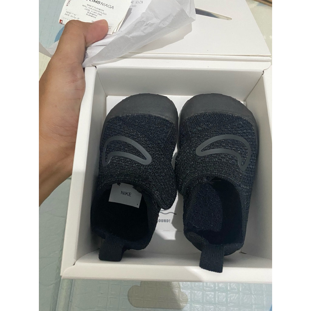 Nike Swoosh 1 Baby size 6C Black