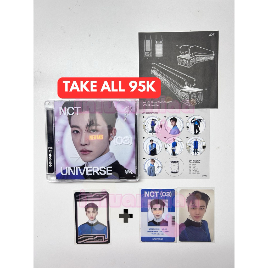 (BACA DEKSRIPSI) WTS/WTB Bundling Album/Jewel Case & PC NCT Universe Jaemin Cover 2021
