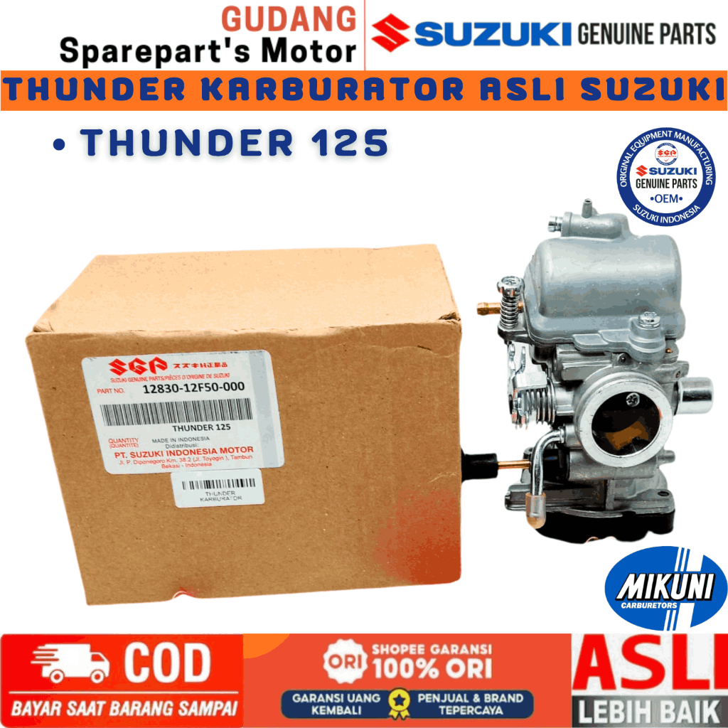 KARBURATOR SUZUKI THUNDER 125, KARBURATOR ORIGINAL SUZUKI THUNDER 250