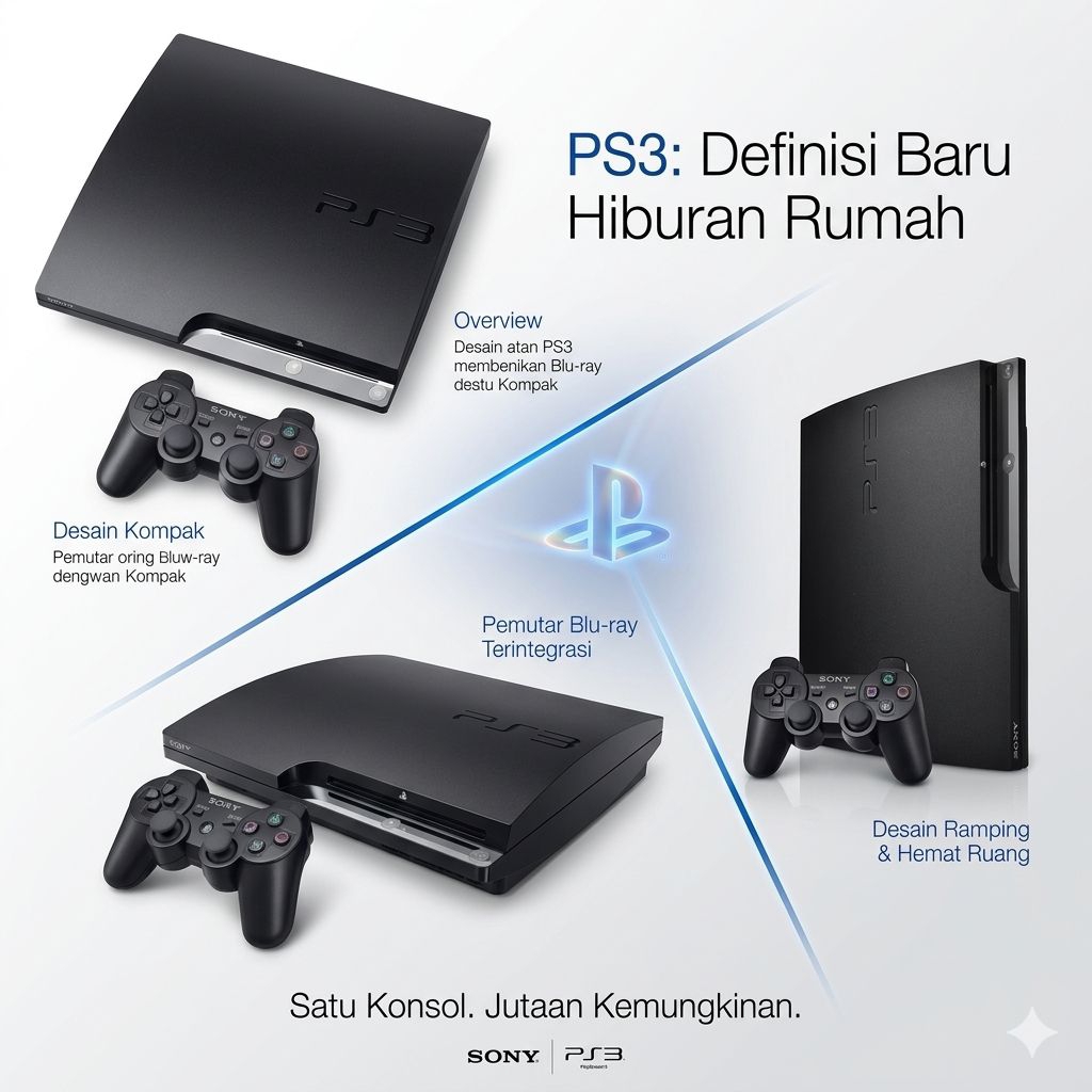 PS 3 SLIM SERI 25.XXX 500GB / + 2 SETIK / FULL GAME