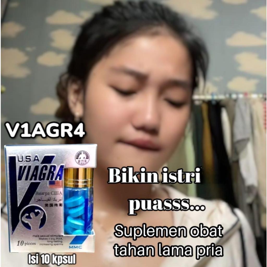 New Vi4gra Mmc Original Pil Biru Isi 10KPSUL Asli Import USA Obat Kuat Pria Dewasa Tahan Lama Bpom
