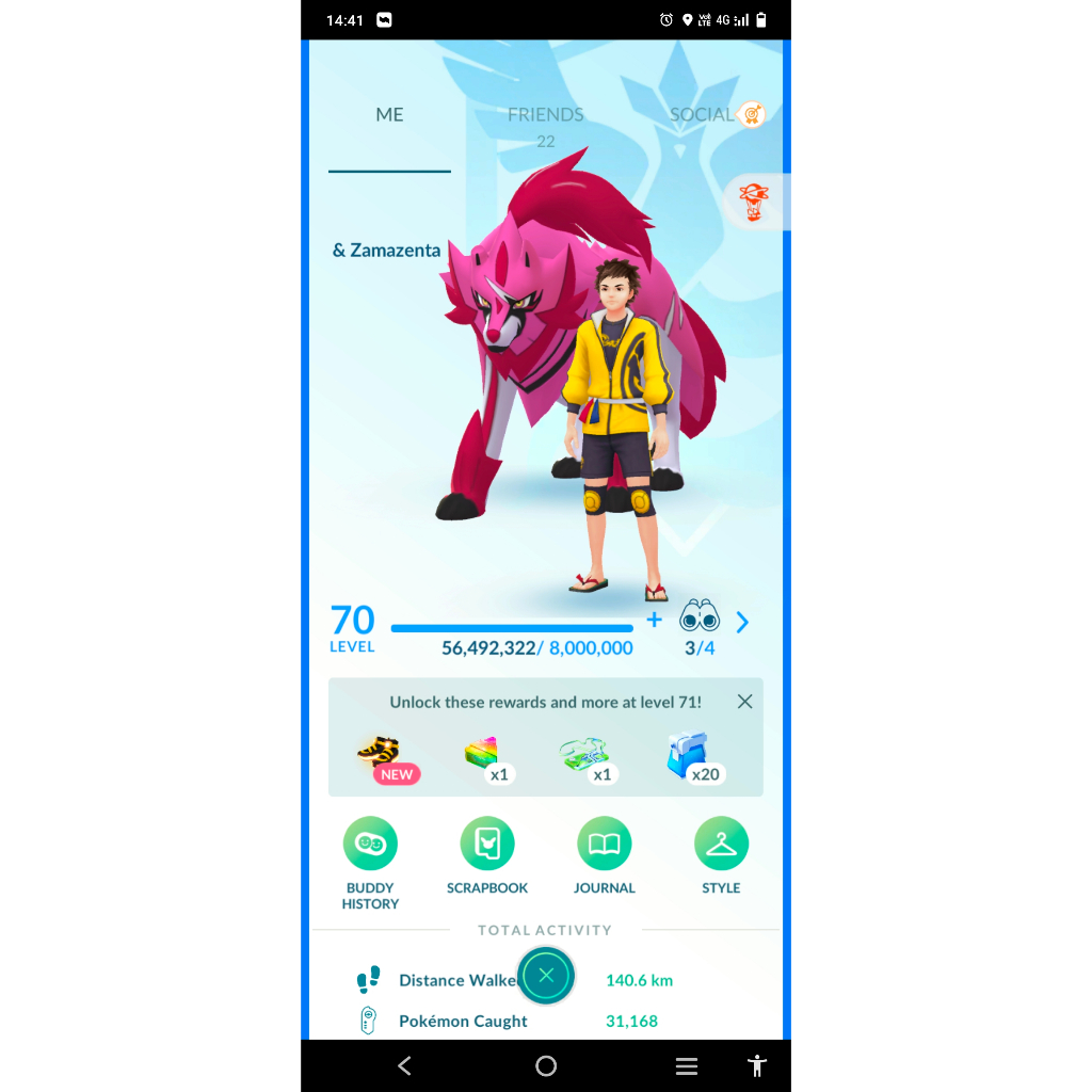 Paket Pokemon Go Siap Pakai (Akun level 70) Primal Kyogre BG Primal Groudon BG