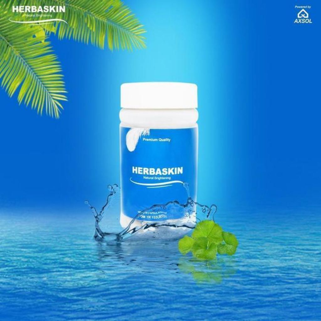 Herbaskin Kapsul Collagen Bantu Atasi Flek Hitam Jerawat Asli Momiku Perawatan Kulit MT - 1 Box herb