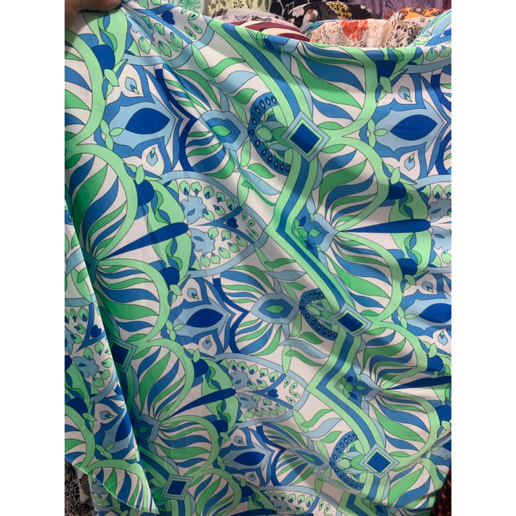 kain silk motif - kain rmany silk motif luxury - kain rmany silk import - kain silk motif premium [C