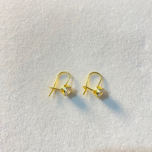 Anting hoop titanium wanita ,anting gantung anti karat