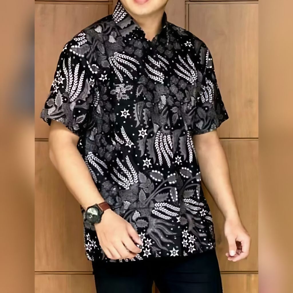 Kemeja Pria Lengan Pendek REGULER  Baju batik cowok  dewasa seragam kantor hem