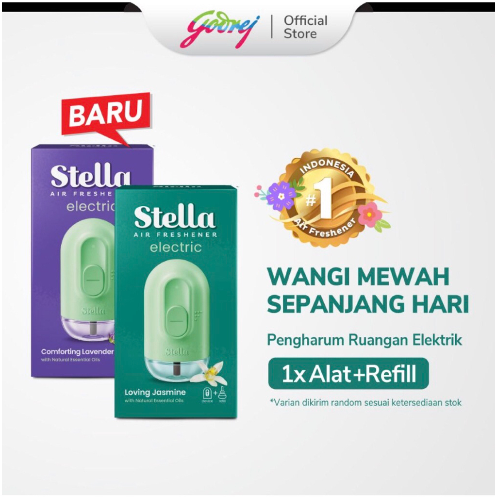 Stella Pengharum Ruangan Elektrik Alat + Refill 25 ml