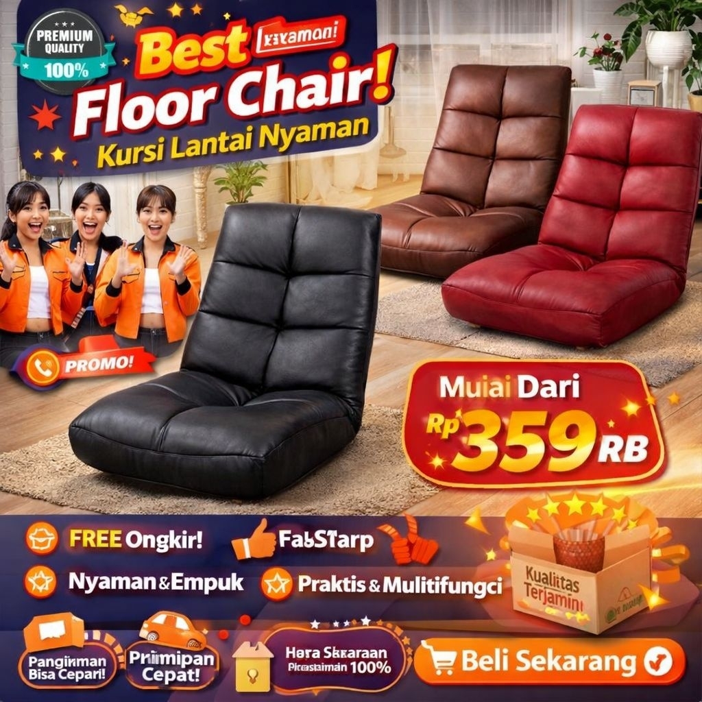 SOFA LIPAT Prim 1P - Sofa Bed Recliner 1 KULIT SINTETIS