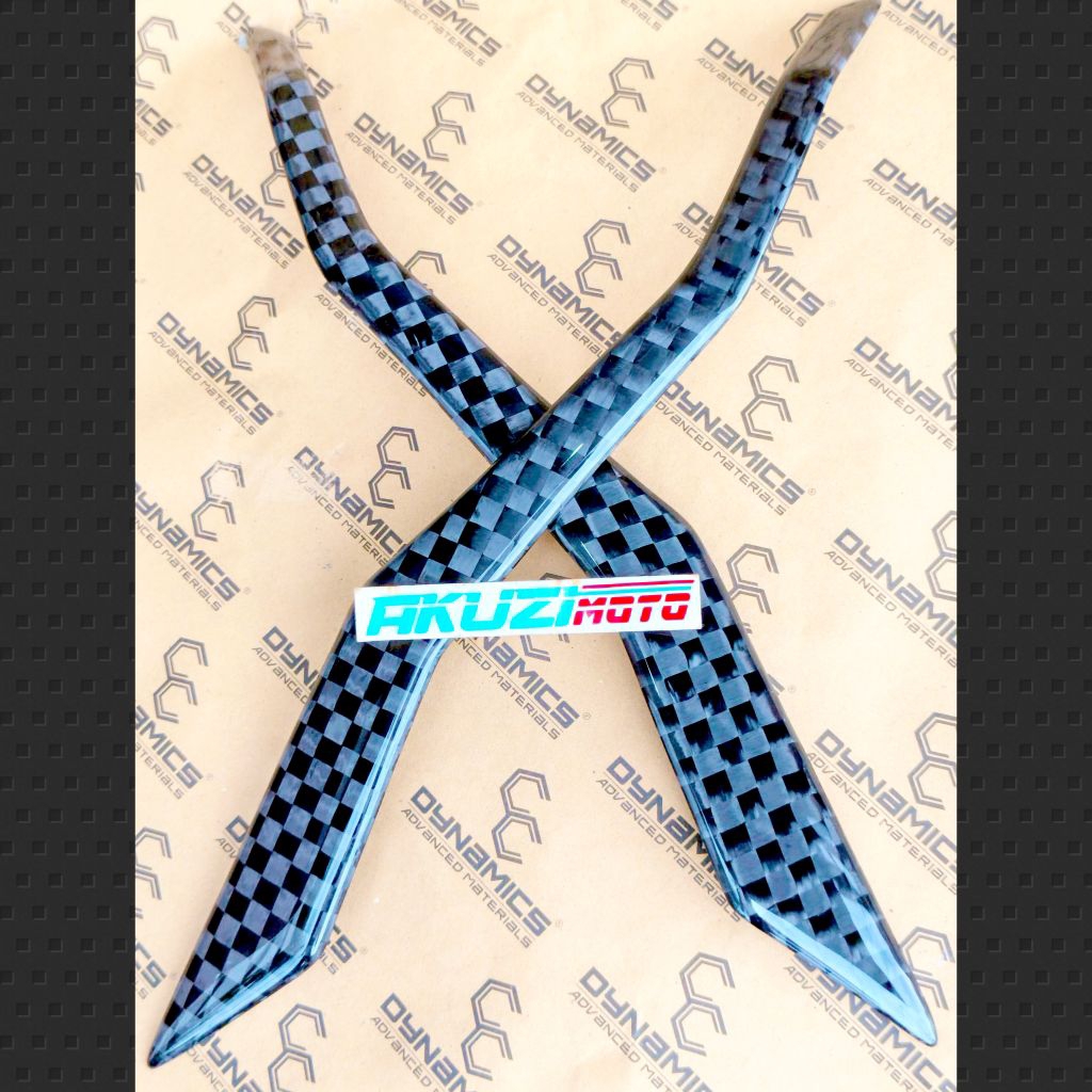 Garnish Side Samping Vario 125 150 LED Old Carbon Kevlar