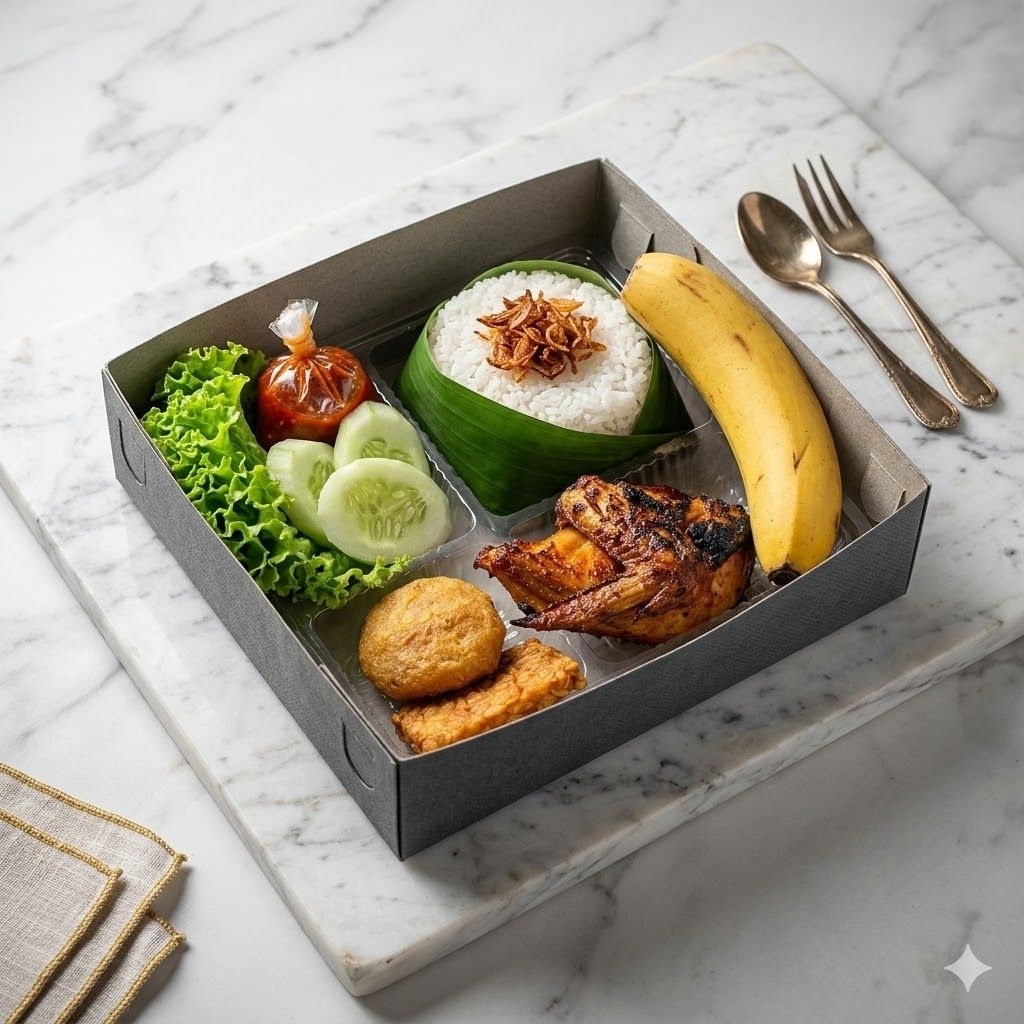 Paket Nasi Box Komplit Ayam Bakar Enak, bisa untuk Wedding, Arisan, Ulang Tahun, Gathering