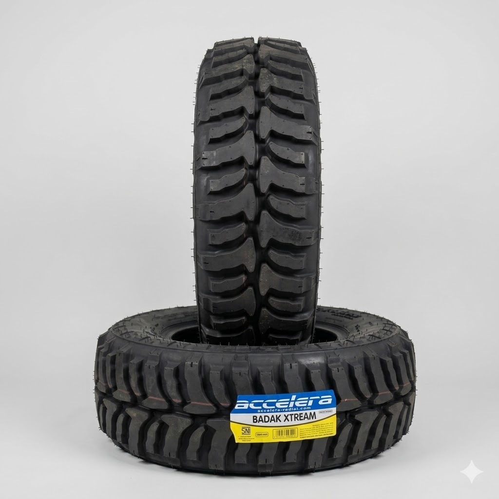 BAN MOBIL PACUL KASAR RING14 ACCELERA BADAK X-TREME 27 8,5 R14 BAN OFFROAD BAN GUNUNG