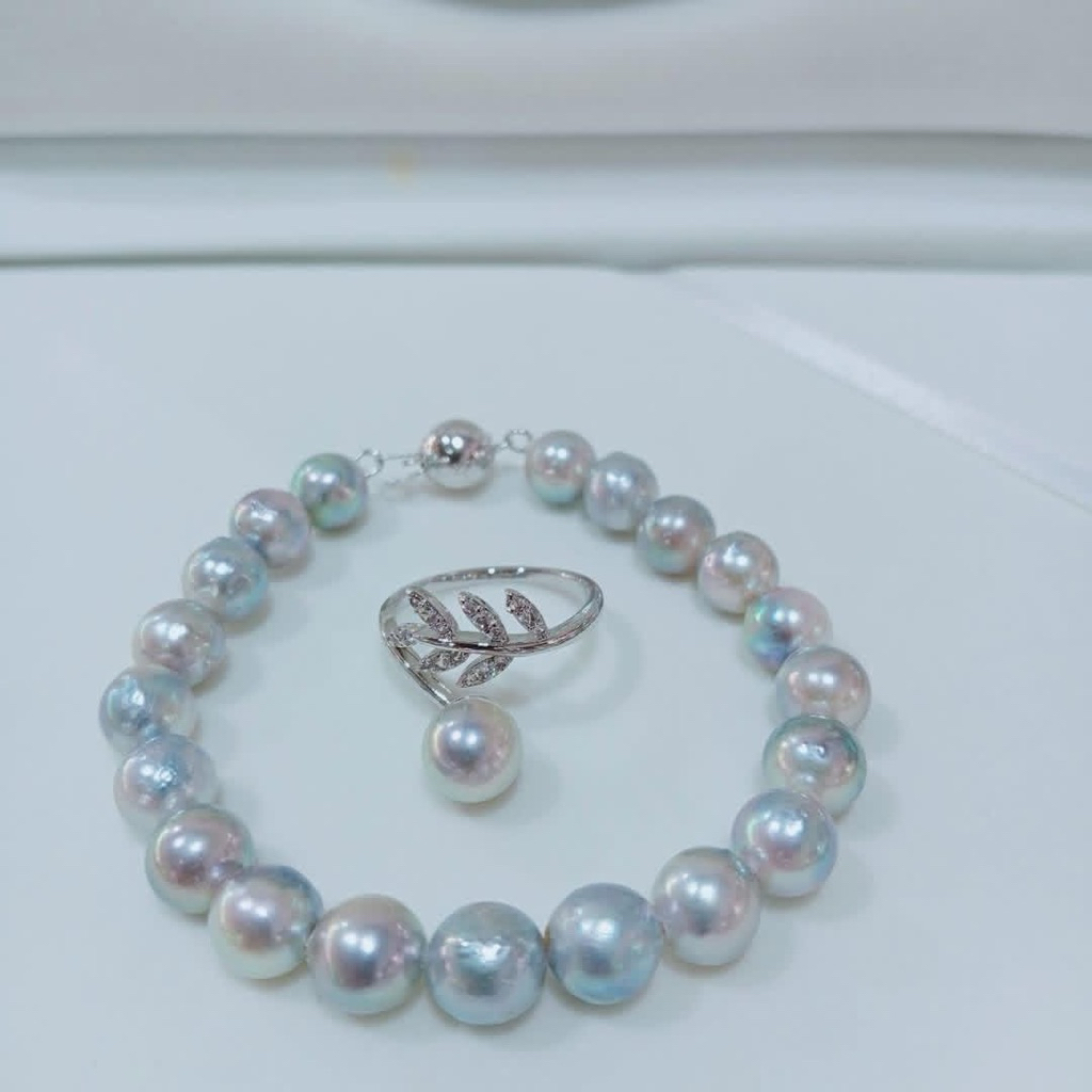 Gelang Mutiara Laut super Grade AAA (silver)