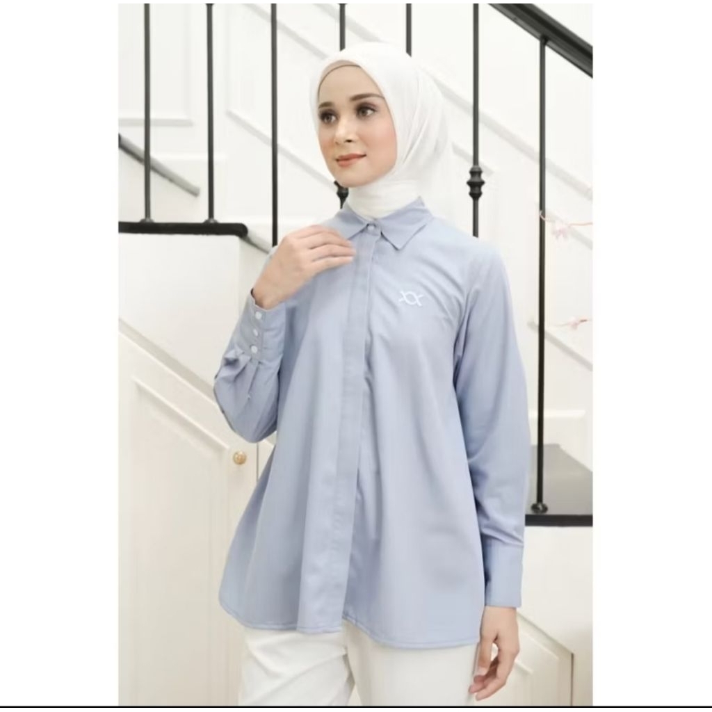 READY PRELOVED LUCY SHIRT WEARING KLAMBY WARNA ABU-ABU