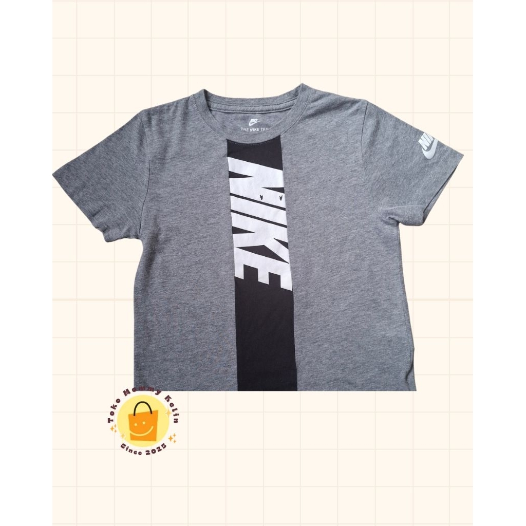 Jordan / Nike Vertical Logo T-shirt Boys / Kaos Anak Laki-laki 6-7th - Preloved Good Condition