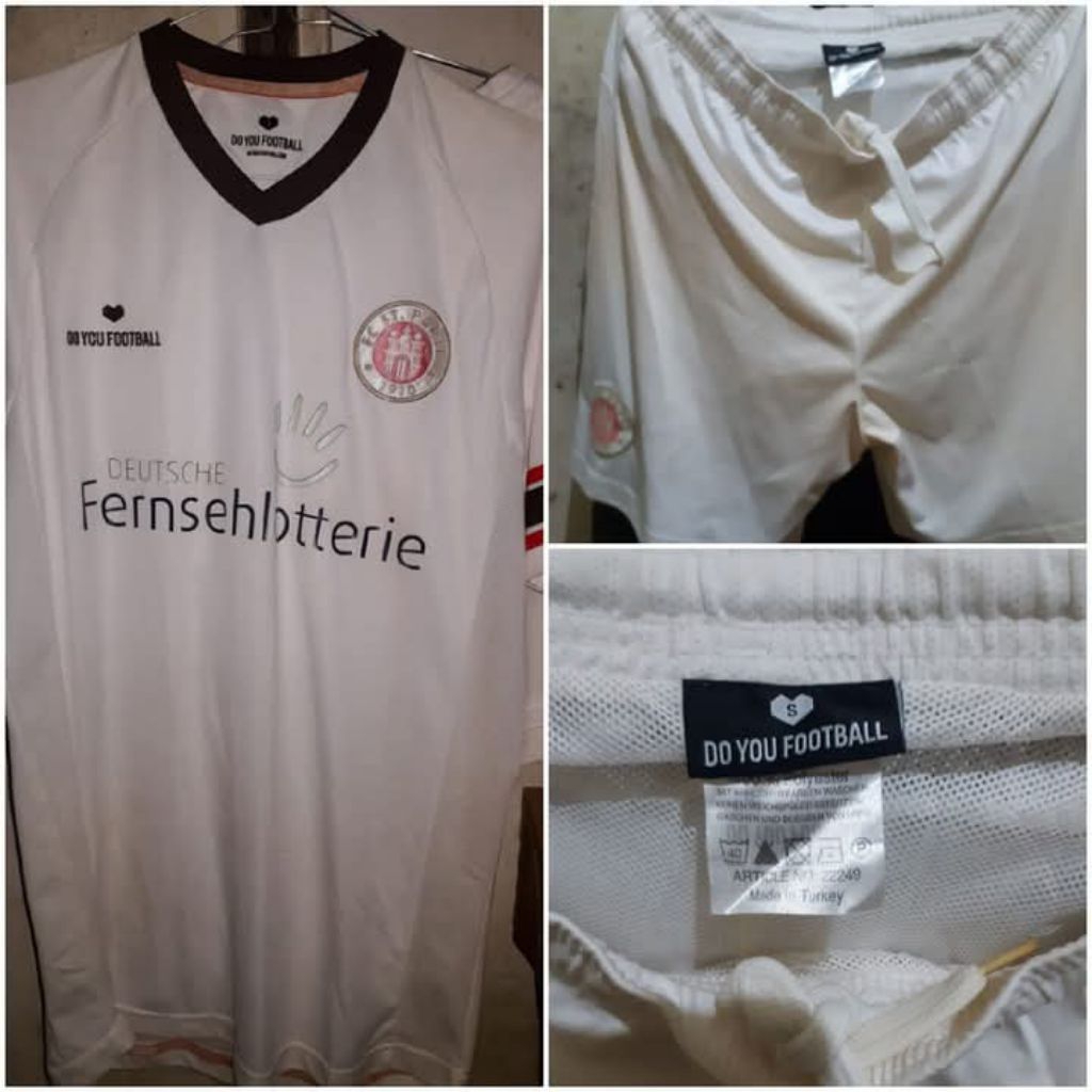 Jersey Original St Pauli Away full set + celana + kaus kaki 2012 - 2013.Size S Adult .