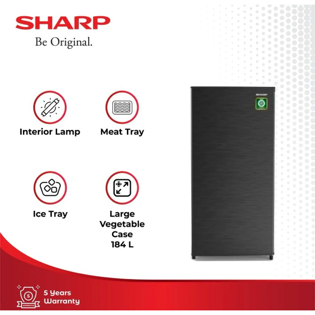 KULKAS 1 PINTU SHARP SJ 192 N HS NEW KIREI SERIES