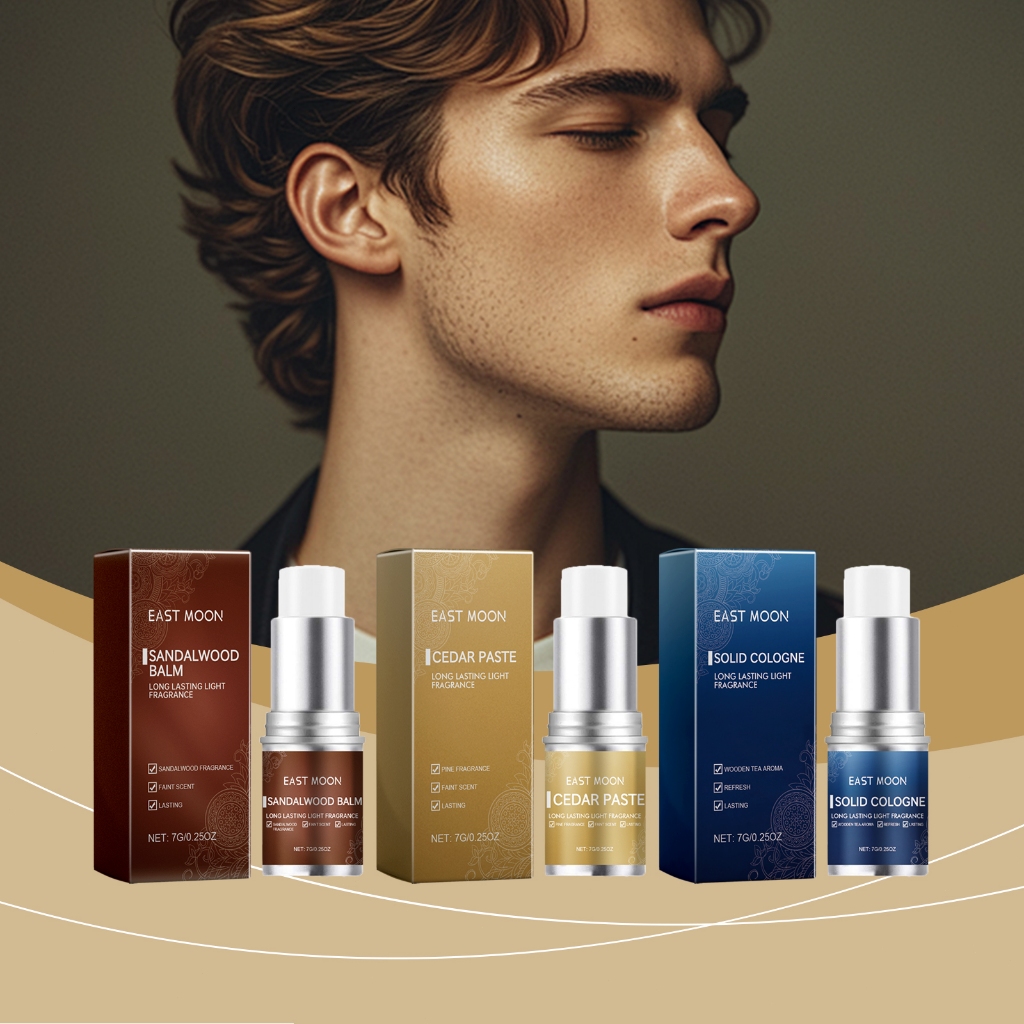 East Moon Parfum Pria Solid Cologne Stick 7g Parfum Minyak Wangi Perfume Long Lasting Fragrant Wangi