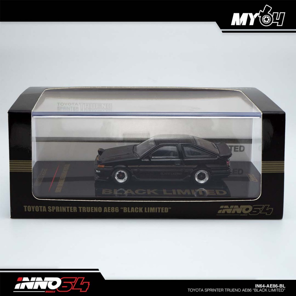 Inno64 Toyota Sprinter Trueno AE86 Black Limited