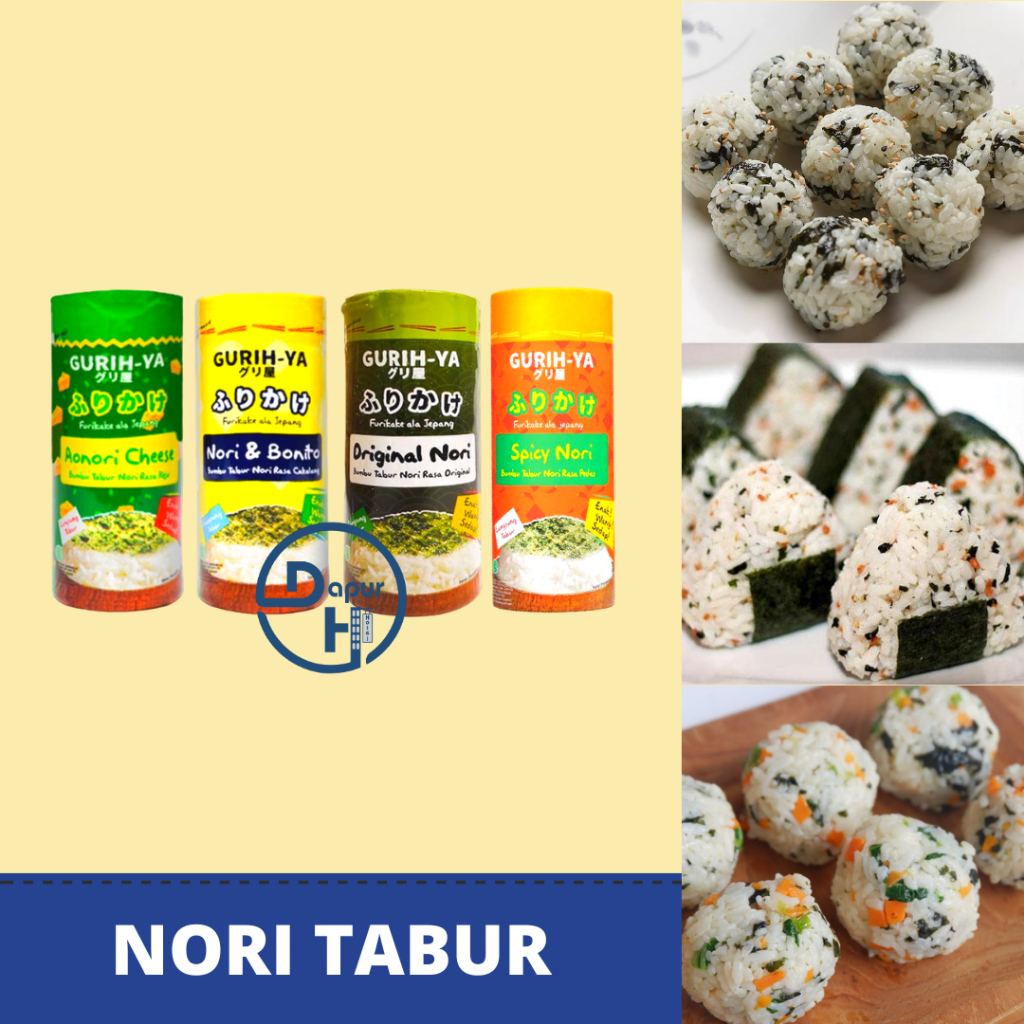 GURIH-YA Bumbu Tabur Nori 45 g Halal // Seaweed Nori Seasoning // Non MSG // DH
